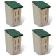 Schmetterlingshaus 14 x 15 x 22 cm 4er-Set