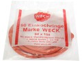 Weck Gummidichtring Ø 10 cm 10 Stück, Rot, Bewusste