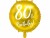Bild 0 Partydeco Folienballon 80th Birthday Gold/Weiss, Packungsgrösse: 1