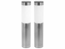 COCON Gartenlicht Solar, Silber, 2 Stück, Betriebsart