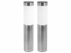 COCON Gartenlicht Solar, Silber, 2 Stück, Betriebsart