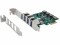 Bild 0 EXSYS PCI-Express-Karte EX-11044, Datenanschluss Seite B