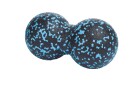 FTM Faszientraining Doppelball, Schwarz / Blau, Farbe: Schwarz