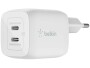 BELKIN USB-Wandladegerät Dual USB-C GaN PD 45W, Ladeport