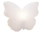 8 Seasons Design Gartenlicht Solar Shining Butterfly 40 cm, Weiss