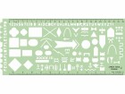 Linex Schablone taktische Zeichen transparent/grün, Breite: 12.5