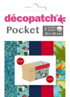DECOPATCH Papier Pocket Nr. 20 DP020O 5 Blatt