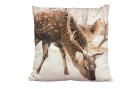 Dameco gefüllt Hirsch 40 x 40 cm, Beige/Braun