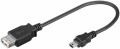 MicroConnect - USB-Kabel - Mini-USB, Typ B (M) zu USB (W) - USB 2.0 - 20 cm