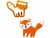 Bild 1 Decora Guetzli-Ausstecher Fuchs Tiere, Detailfarbe: Orange