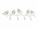 Tranquillo Wandhaken 4-fach, Vogel, Weiss, 36 cm, Bewusste