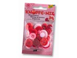 Folia Knöpfe-Mix Ton in Ton, Rot, Detailfarbe: Rot