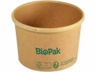 BioPak Salat-Schale Ronda 240 ml, Braun, 25 Stück, Detailfarbe