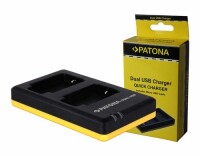 Patona Ladegerät Dual USB Sony NP-FM500H