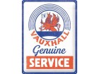 Nostalgic Art Schild Vauxhall-Genuine Service 30 x 40 cm, Metall