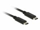 DeLock Delock USB2.0-Kabel TypC-TypC: 1m, schwarz.