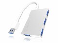 RaidSonic ICY BOX IB-Hub1402, silber, 4x USB3.0 Hub