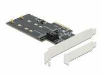 DeLock SATA-Controller PCI-Ex4 - 3xSATA3, 2xM.2 Key-B, RAID: Nein