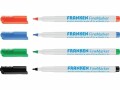 Franken Whiteboard-Marker Fine 1-2 mm, Sortiert, Oberfläche