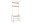 VASAGLE Garderobenständer mit Schuhablage 183 cm, Nature/Weiss