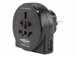 Ansmann Reiseadapter World to EU + USB, Anzahl Pole