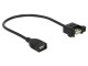 DeLock USB2.0-Kabel A-A: Buchse-Buchse, 0.25m, zum