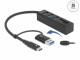 DeLock USB-Hub 3.0 Typ-C + SD/MicroSD Slot, Stromversorgung: USB