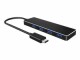 RaidSonic ICY BOX USB-Hub IB-HUB1410-C3, Stromversorgung: USB, Anzahl