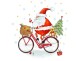 Braun + Company Weihnachtsservietten X-Mas Bike 33 cm x 33 cm