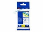 Brother TZe-133 - Blue on clear - Roll (1.2