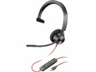 Poly Headset Blackwire 3310 MS USB-A/C, Schwarz, Microsoft