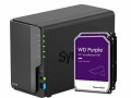Synology NAS DiskStation DS224+ 2-bay WD Purple 4 TB