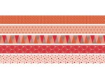 Heyda Washi Tape Triangle Koralle, Detailfarbe: Rot, Länge: 3