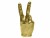 Bild 0 Candellana Kerze Hand Peace Gold, Bewusste Eigenschaften: Keine