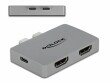 DeLock Adapter Dual HDMI Thunderbolt 3 - HDMI/USB Type-C