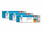 HP Inc. HP Tinte Nr. 91 (C9484A) Magenta (3er-Pack), Druckleistung