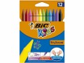 BIC Wachsmalstifte Plastidecor 12 Stück, Verpackungseinheit