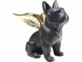 Kare Aufsteller Sitting Angel Dog Gold/Schwarz, Bewusste