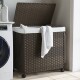 vidaXL , Farbe: Dunkelbraun , Material: Rattan. Stahl, Material des