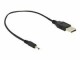 DeLock USB Stromkabel Hohlstecker 3,0mm/1.1mm