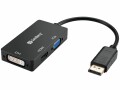 Sandberg Adapter DP>HDMI+DVI+VGA - Videokonverter - DisplayPort