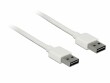 DeLock USB2.0-Kabel Easy A-A: 2m, weiss Typ