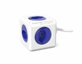 Allocacoc Tischsteckdosenleiste PowerCube Extended 5x T13 blau