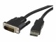 STARTECH .com DP2DVIMM6 DisplayPort auf DVI Adapter (1,8m, 1920x 1200