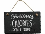 Trend Import Schild Schiefertafel Christmas Calories, Motiv