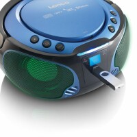 Lenco CD-Player SCD-550 blau,Lichteff. Netz-und