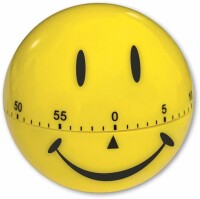 TIMETEX Zeitdauer-Uhr 61905 lachendes Gesicht 7cm ø, gelb, Aktuell