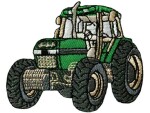 Mono-Quick Aufbügelbild Traktor Grün 1 Stück, Breite: 6.5 cm