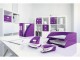 Leitz Heftgerät NeXXt Wow 30 Seiten, Violett, Detailfarbe