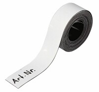 BEREC Band magnétique 40mmx3m MEB40 blanc, Pas de droit